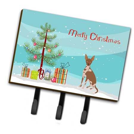 Carolines Treasures Tan Abyssinian or African Hairless Dog Christmas Tree Leash or Key Holder CK3491TH68